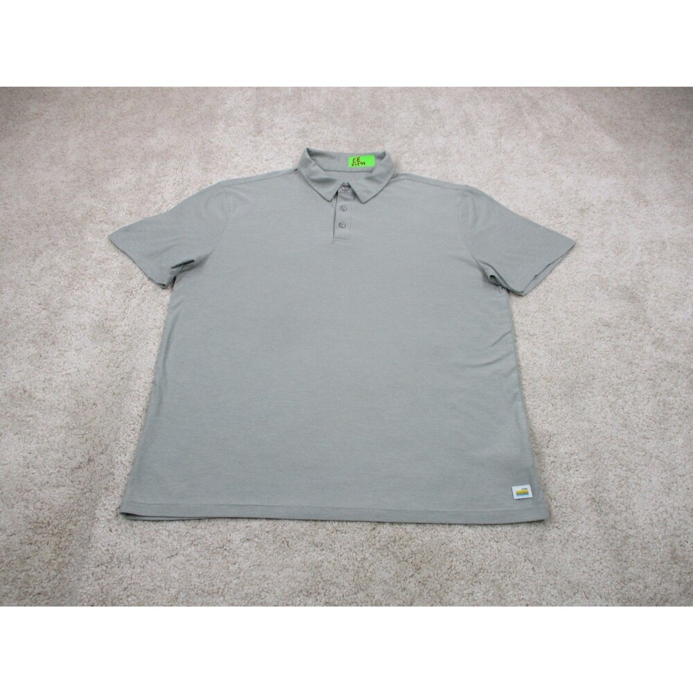 Vuori Strato Tech Polo Shirt Mens Large L Green Performance Stretch Golf V188